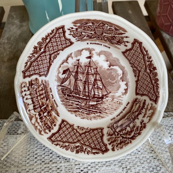 MEAKIN, ALFRED Fair Winds Brown Fruit/Dessert (Sauce) Bowl, Permanent Colors - Picture 1 of 4